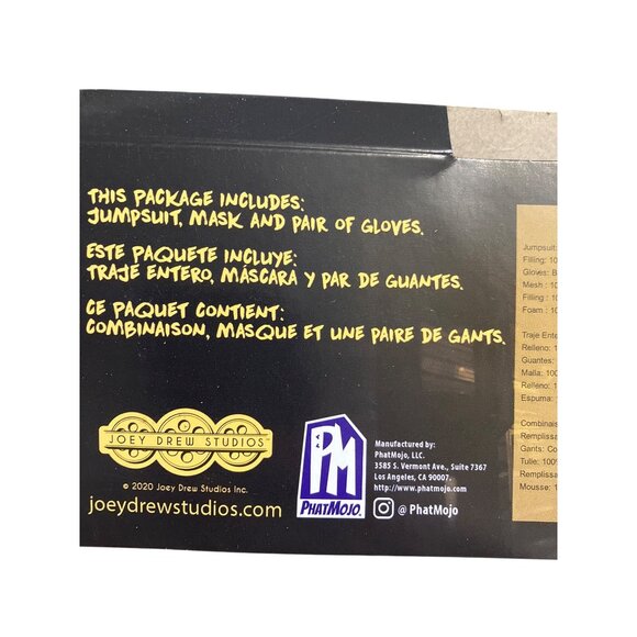 Bendy Costume By Disguise Kids L/G (10-12) Includes Mask & Gloves Black/White - Picture 13 of 14